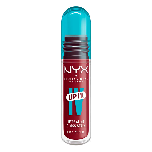 Блеск для губ NYX Professional Makeup Lip I.V. Hydrating Gloss Serum 10 Berry Thirsty, увлажняющий, 5 мл — фото 3