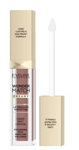 Eveline Wonder Match Creamy Matowa Pomadka w Płynie 09A Milky Nude