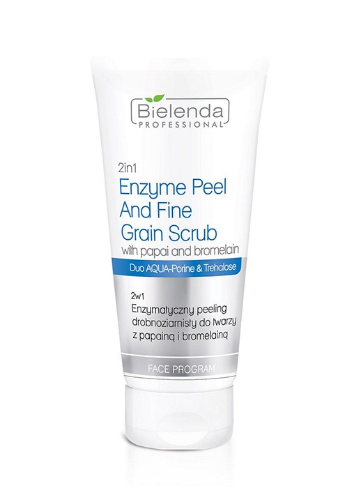 2w1 Drobnoziarnisty Peeling Enzymatyczny z Papainą i Bromelainą