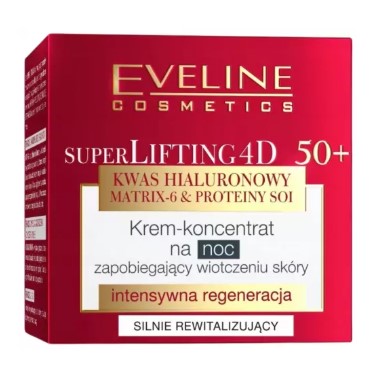 Eveline SuperLifting 4D Krem Koncentrat Intensywna Regeneracja 50+ na Noc
