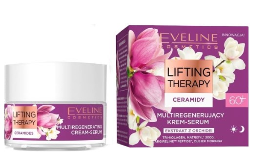 Eveline Lifting Therapy Multiregenerujący Krem-Serum z Ceramidami 60+