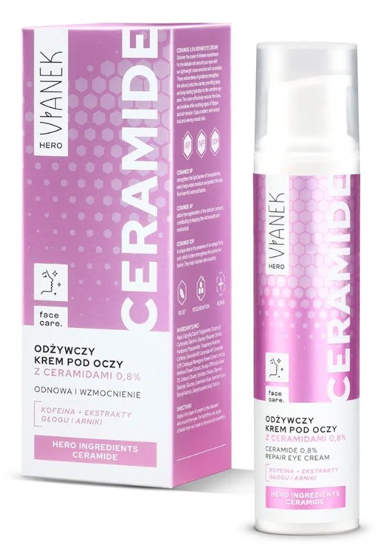 Hero Odżywczy Krem pod Oczy z Ceramidami 0,8% Odnowa i Wzmocnienie