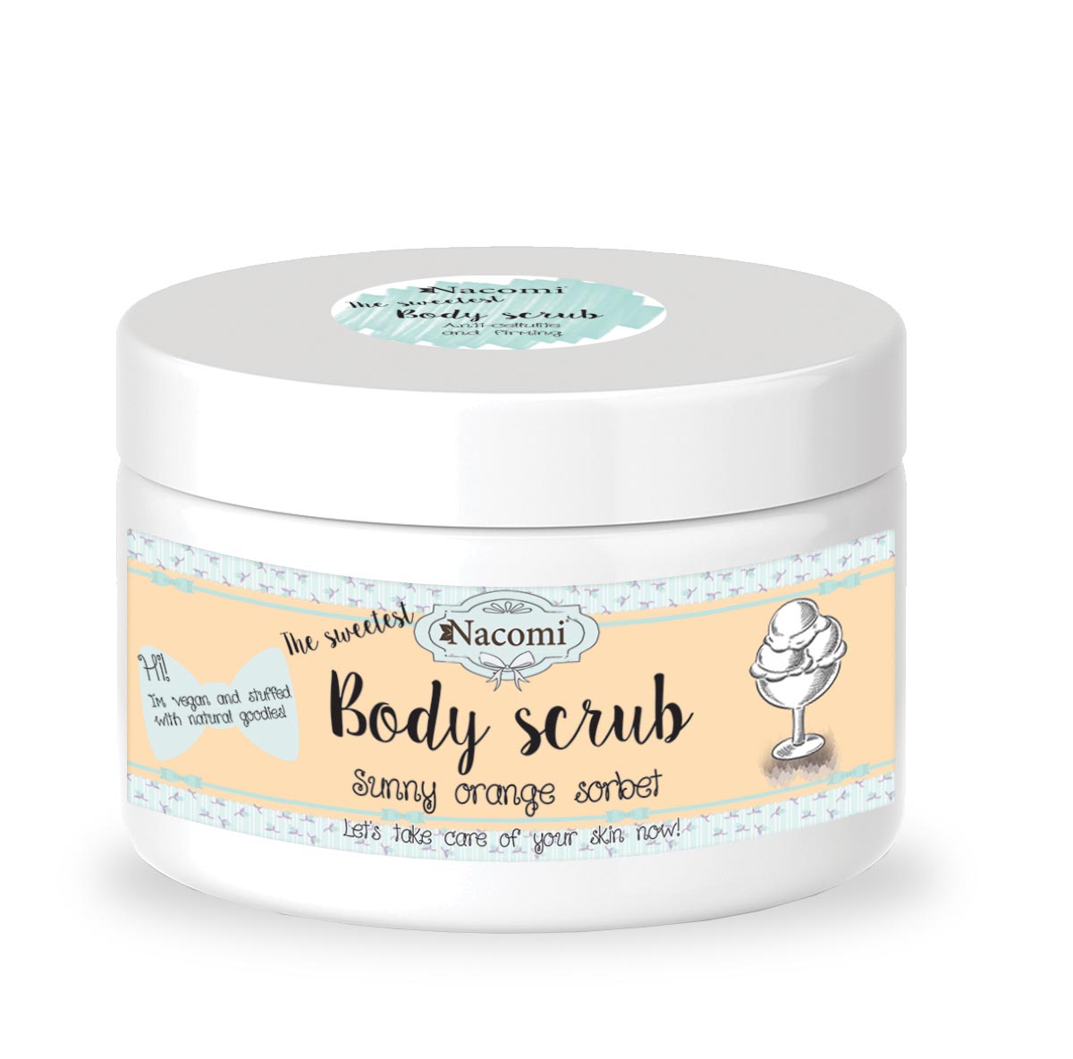 Nacomi Peeling Cukrowy Pomarańczowy Sorbet Ujędrniający 125g