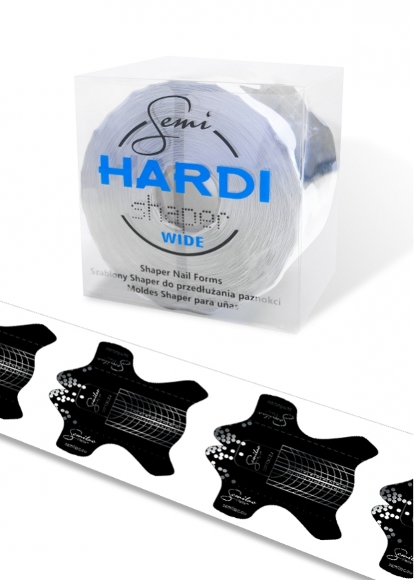 Szablony do przedłużania paznokci Semi HARDI Shaper WIDE -