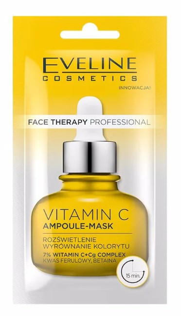 Eveline Face Therapy Professional Vitamin C Kremowa Maska Wyrównująca Koloryt Skóry