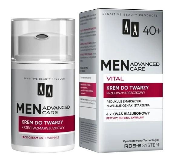 Men Advanced Care krem ujędrniający przywracający elastyczność dojrzałej skóry 40+ dla mężczyzn