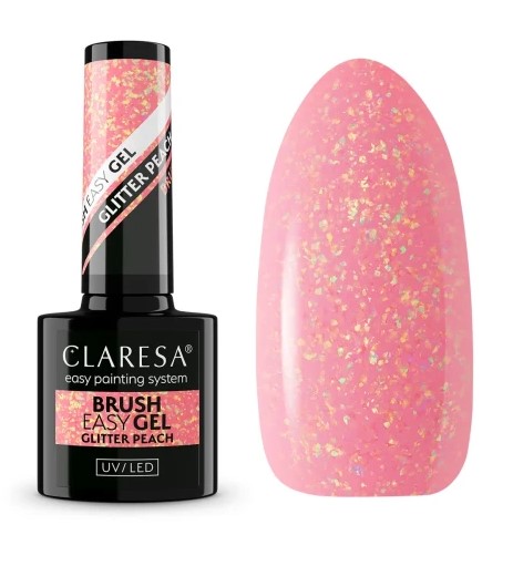 Brush Easy Gel Żel do Paznokci Glitter Peach