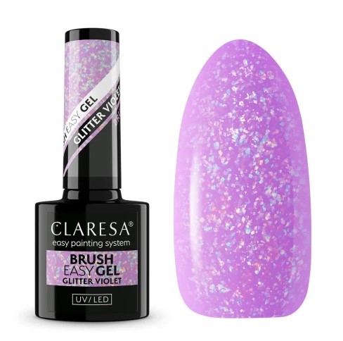Brush Easy Gel Żel do Paznokci Glitter Violet