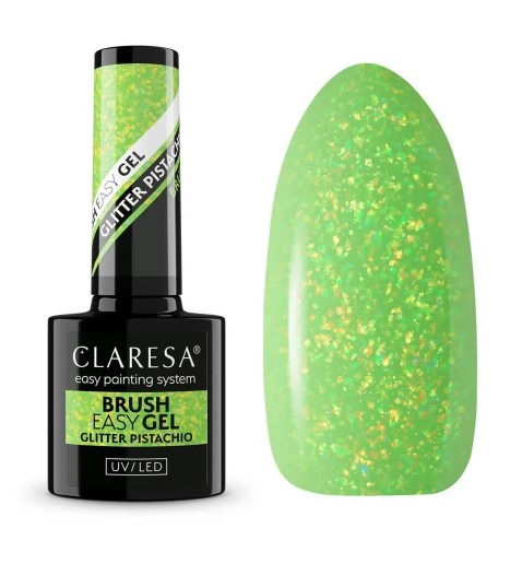 Brush Easy Gel Żel do Paznokci Glitter Pistachio