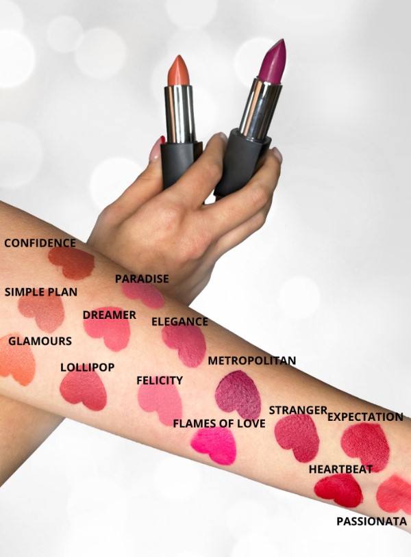 Помада Affect Satin Lipstick, сатиновая, увлажняющая, оттенок Paradise, 4,1 г — фото 5