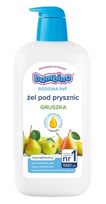 Rodzina żel pod prysznic hiperdelikatny Gruszka