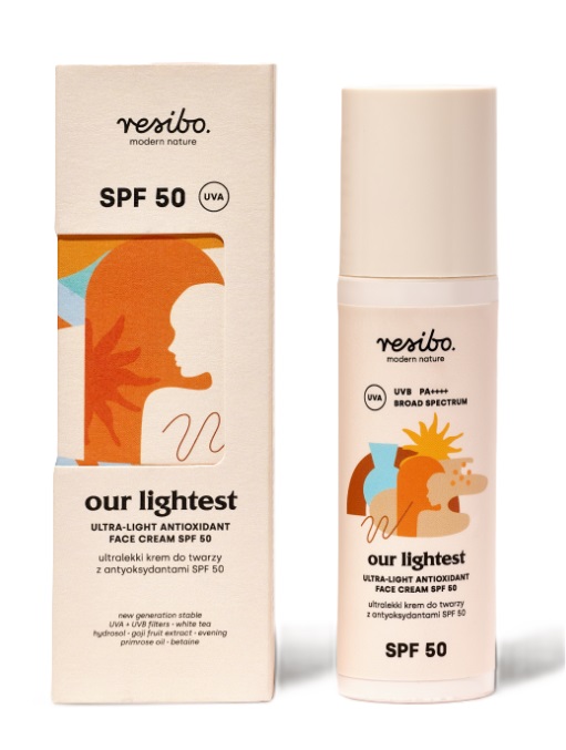 Our Lightest Ultralekki Krem do Twarzy z Antyoksydantami SPF50