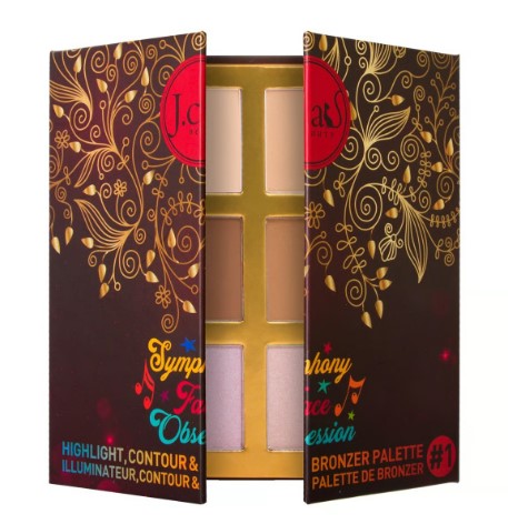 J.Cat Symphony Face Obsession Paleta do Konturowania Twarzy 1 Light to