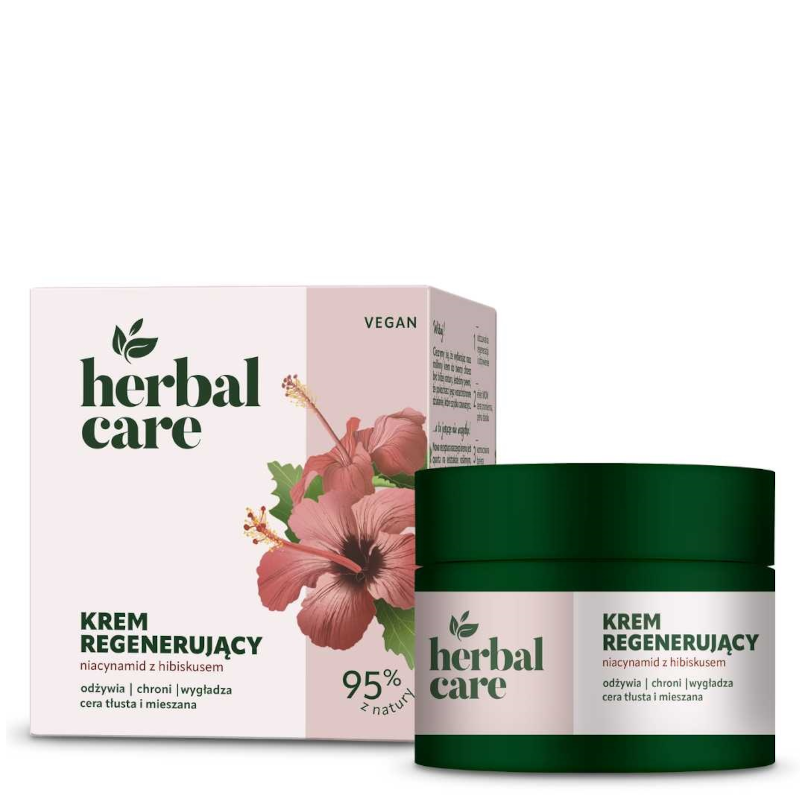 Herbal Care Krem Regenerujący Niacynamid z Hibiskusem