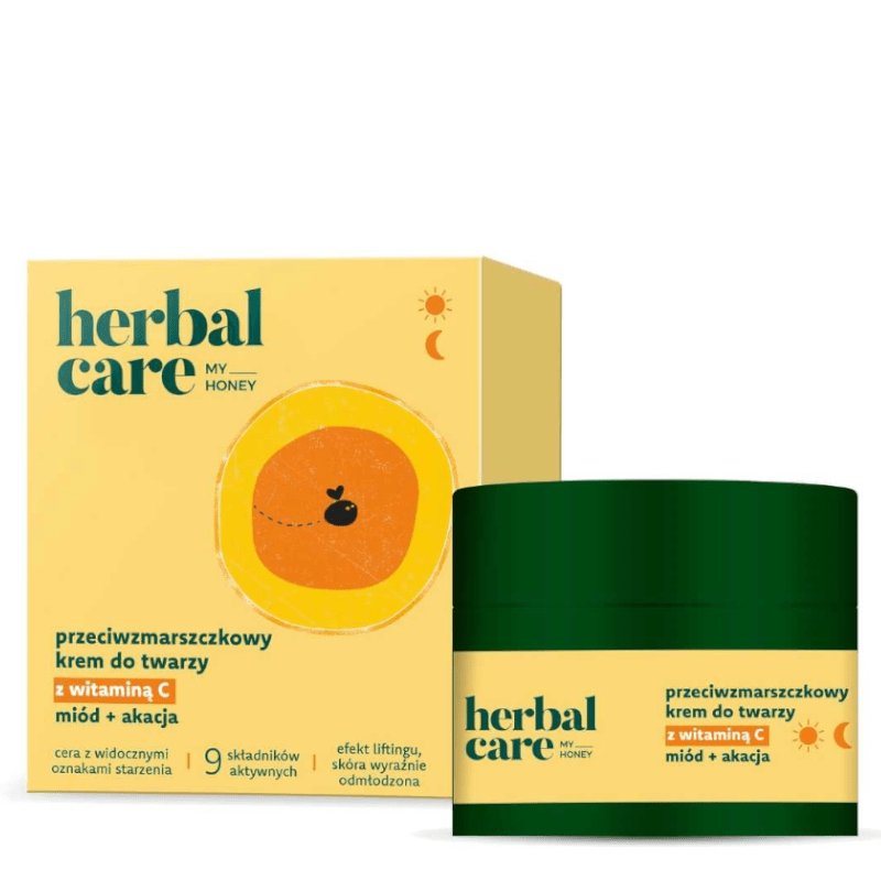 Herbal Care Przeciwzmarszczkowy Krem do Twarzy z Witaminą C