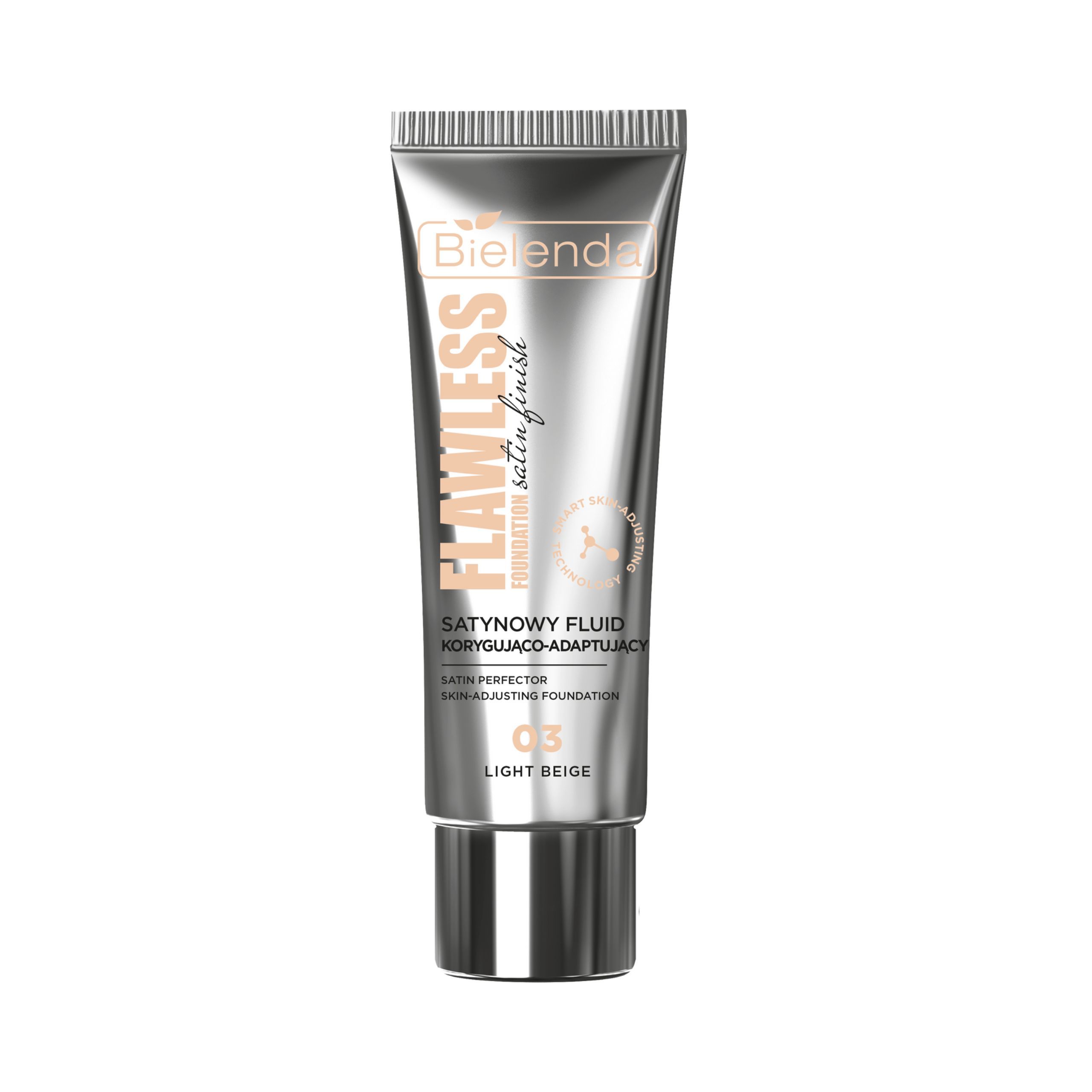 Flawless Foundation Satynowy Fluid Korygująco-Adaptujący 03 Light Beige