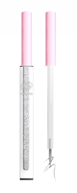 Metaliczny Eyeliner z Pędzelkiem 02 Chrome Line