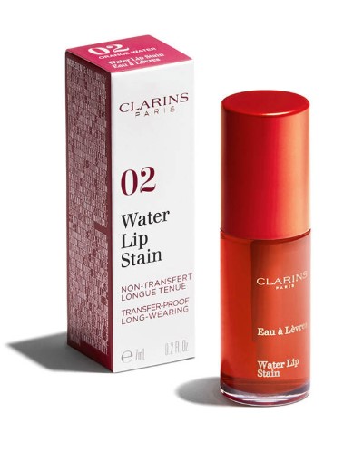 Тинт для губ Clarins Water Lip Stain, стойкий, оттенок 02 Orange Water, 7 мл — фото 2