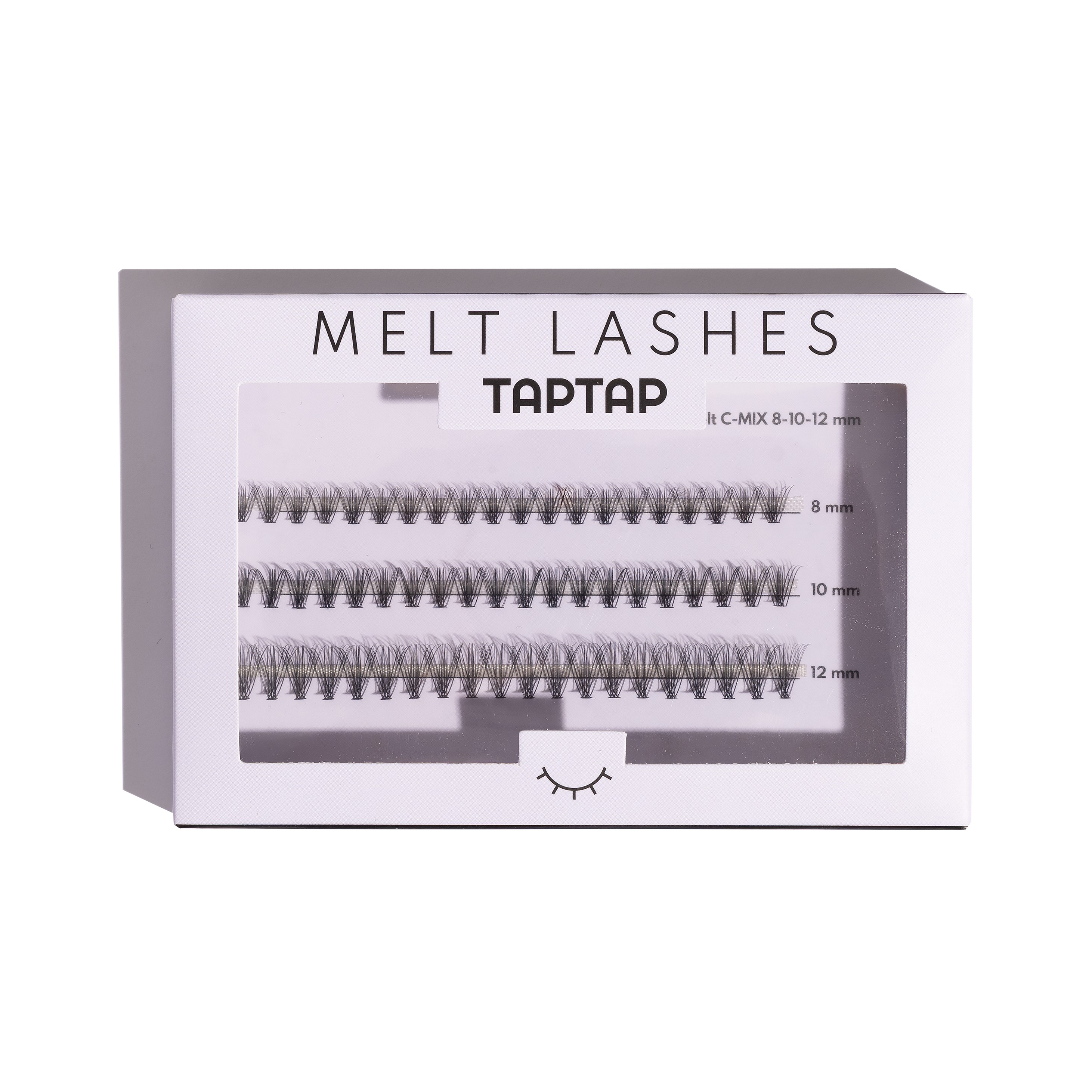 Kępki rzęs 20D Double Melt Lashes C-MI-10-12mm