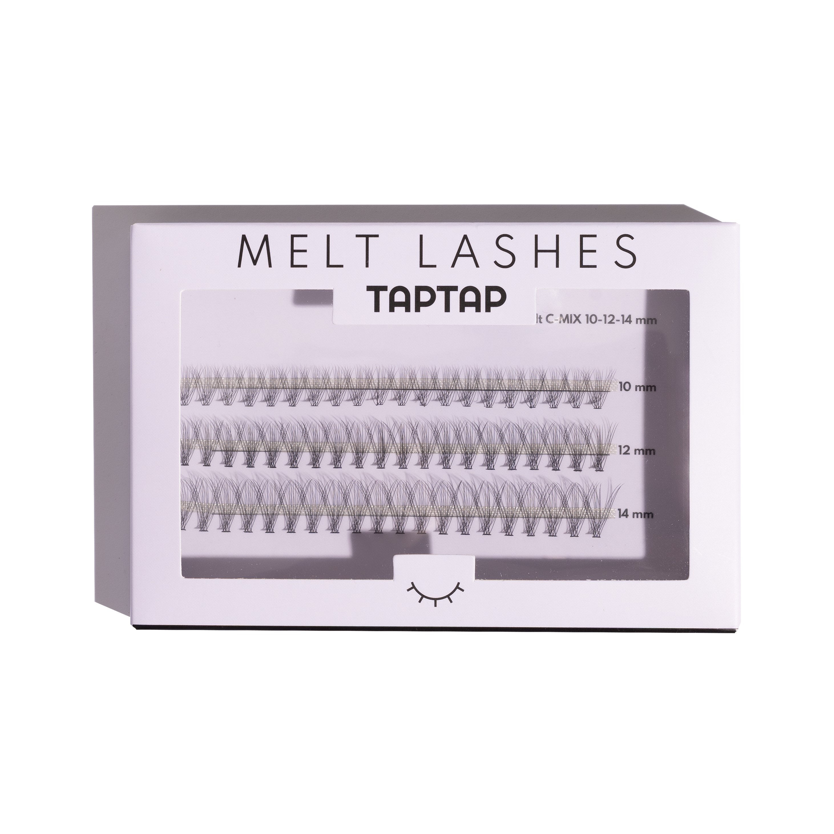 Kępki rzęs 10D Natural Melt Lashes C-MI-12-14mm