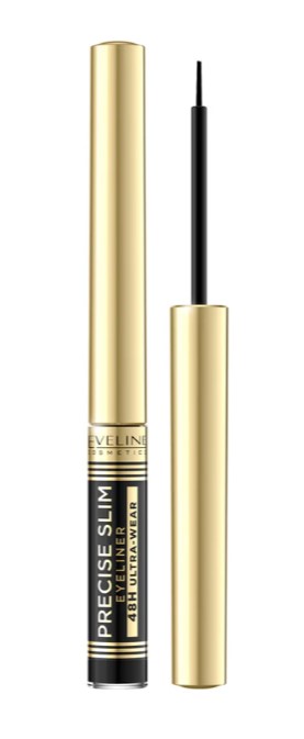 Eveline Precise Slim Wodoodporny Eyeliner Vinyl Black
