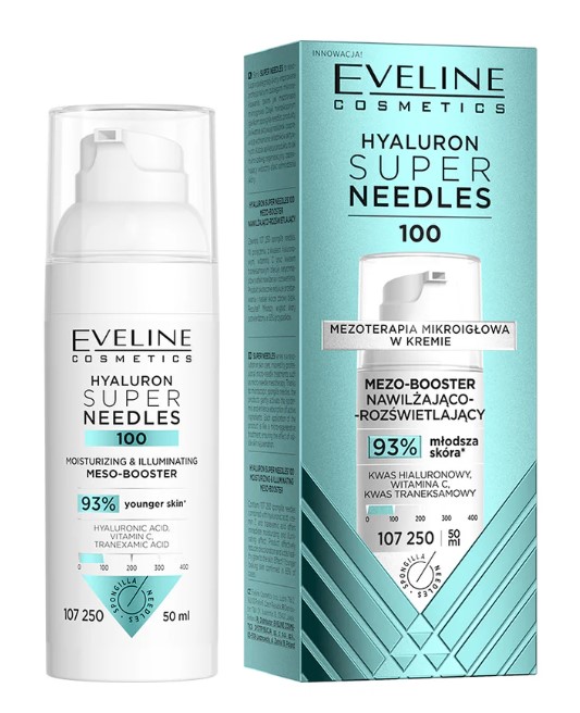 Eveline Hyaluron Super Needles 100 Mezoterapia Mikroigłowa w Kremie