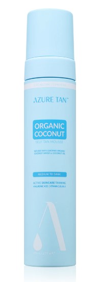 Organic Coconut Pianka Samoopalająca Medium to Dark