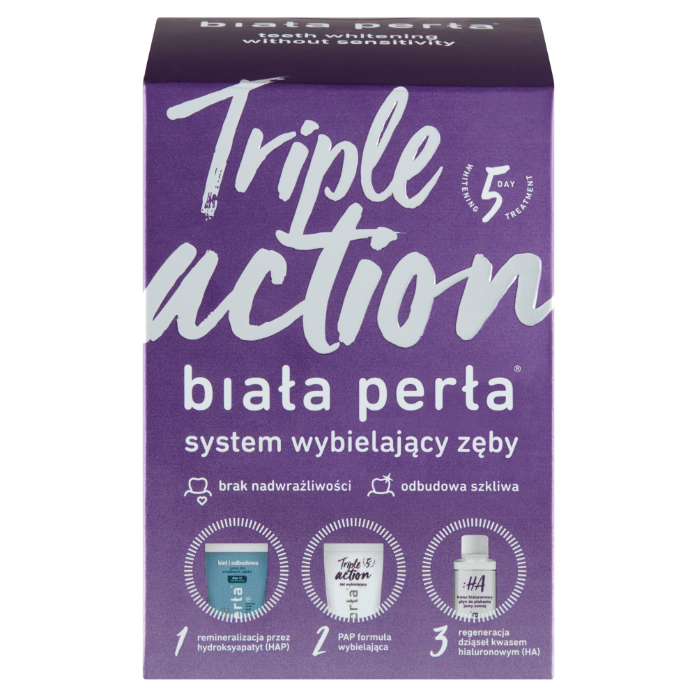 Triple Action Zestaw do Wybielania Zębów