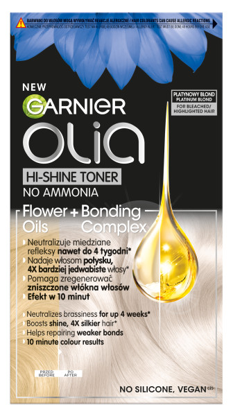Olia Hi-Shine Toner toner koloryzujący do włosów odcień 10.01 Platinum Blond