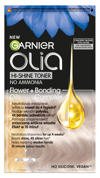 Olia Hi-Shine Toner koloryzacja tonująca 9.1 Chłodny Blond