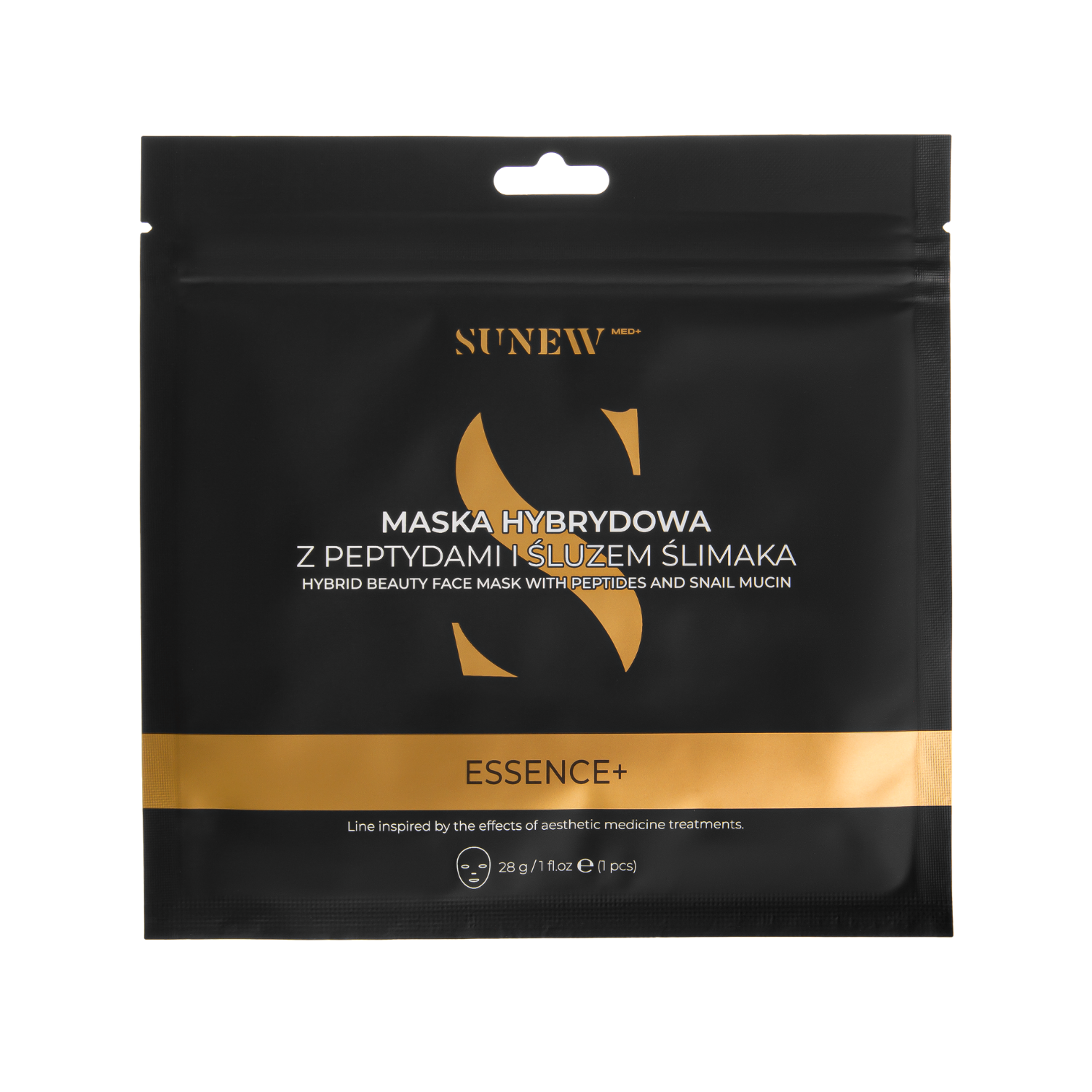 ESSENCE+ Maska w Płachcie do Twarzy z Peptydami i Śluzem Ślimaka
