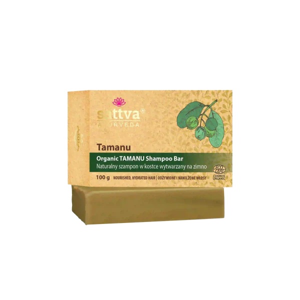 Organic Tamanu Naturalny Szampon w Kostce