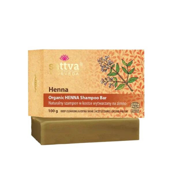 Organic Henna Naturalny Szampon w Kostce