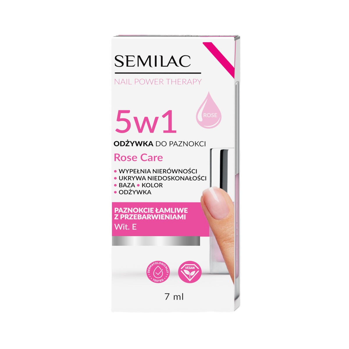 Odżywka do Paznokci 5w1 Rose Care