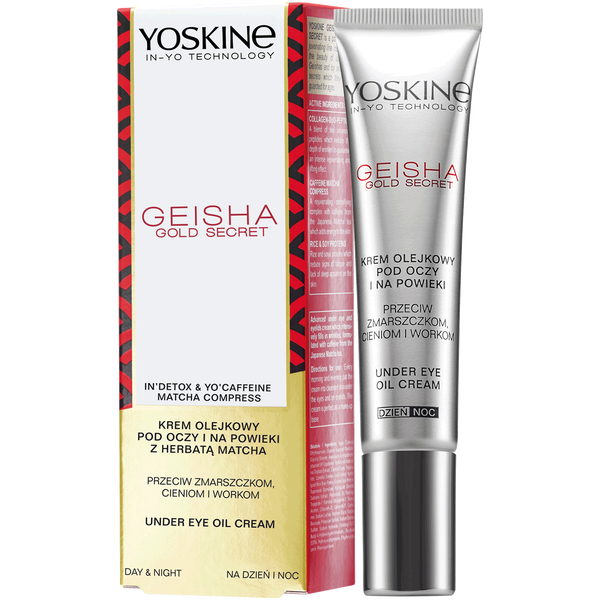Geisha Gold Secret Krem Olejkowy pod Oczy i na Powieki z Herbatą Matcha