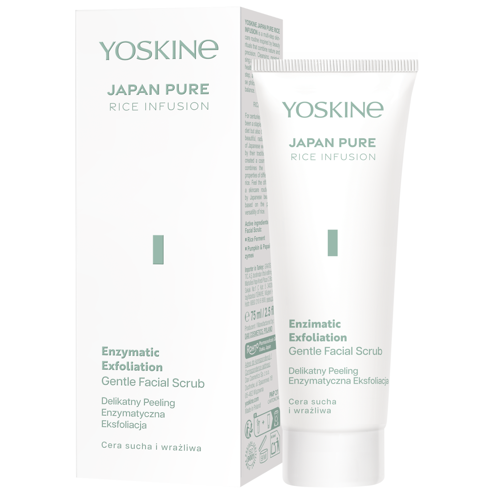 Japan Pure Delikatny peeling Enzymatyczna Eksfoliacja
