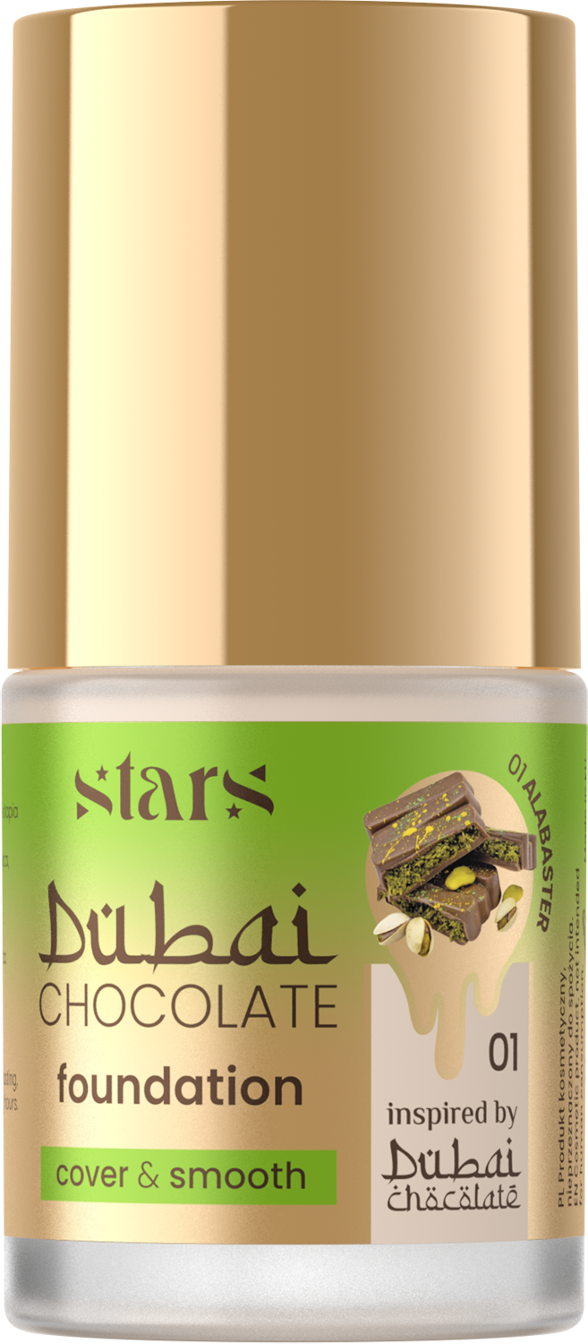 Dubai Chocolate Podkład Kryjąco-Wygładzający 01 Alabaster
