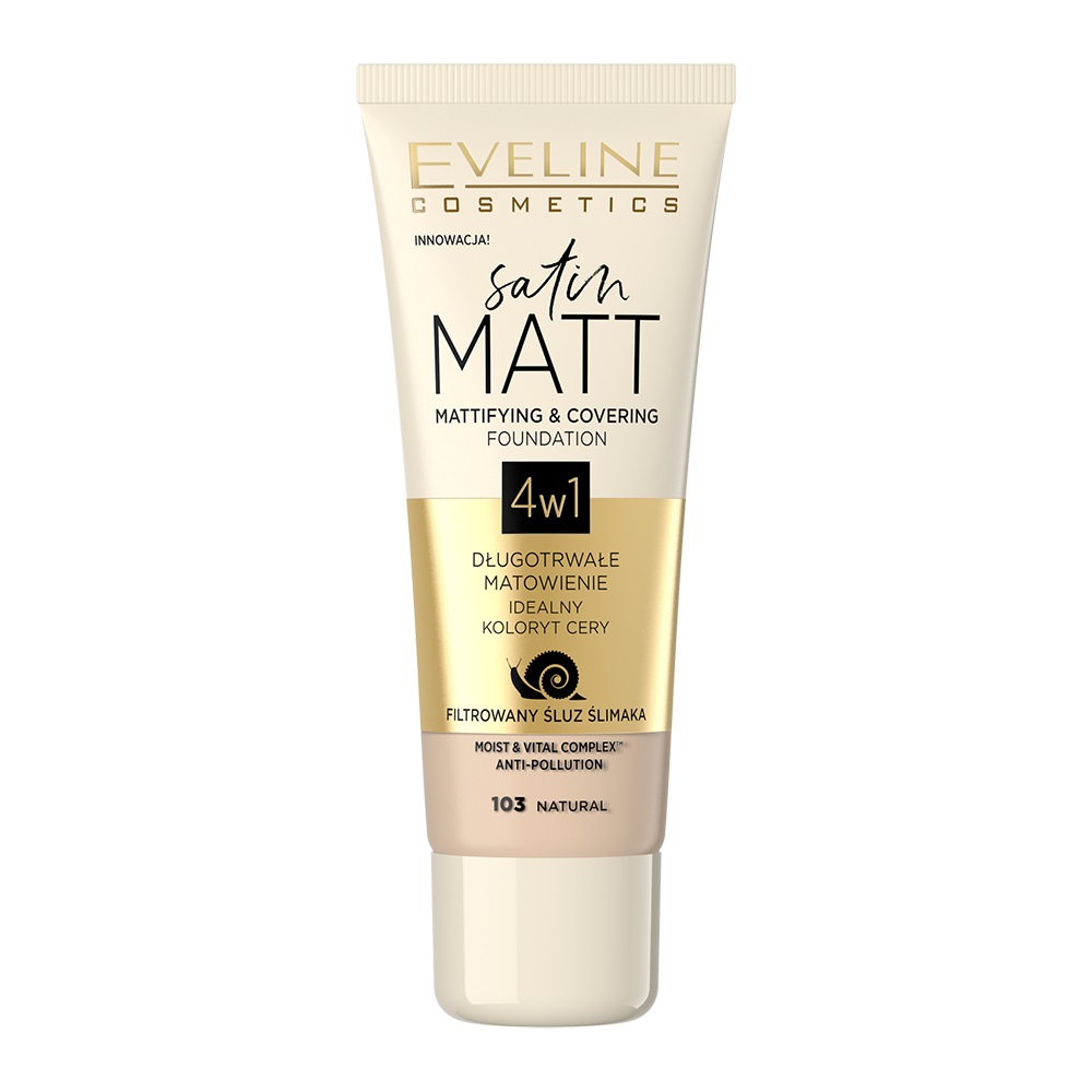 Eveline Podkład Satin Matt 103 Natural