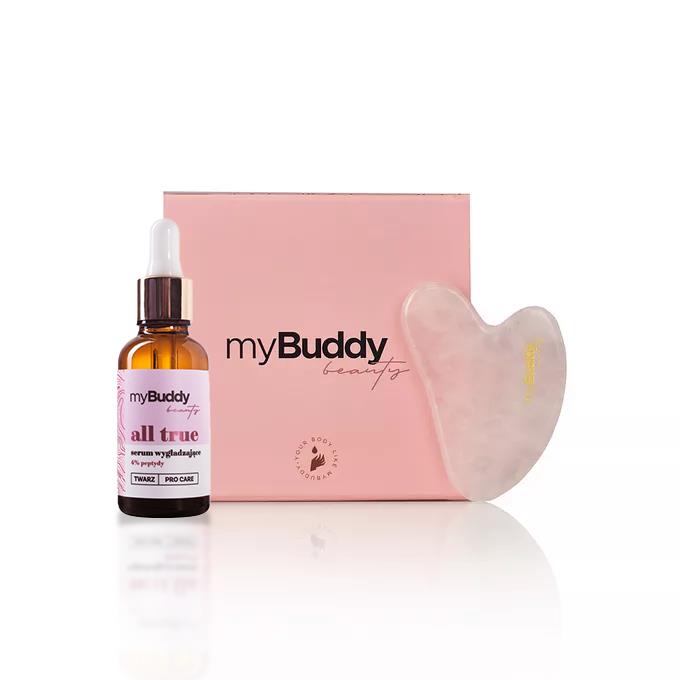 Zestaw FACE MASSAGE - Gua sha + Serum peptydowe