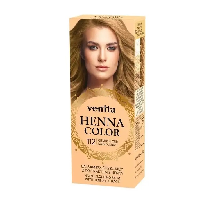 Henna Color Balsam Koloryzujący do Włosów z Ekstraktem z Henny 112 Ciemny Blond