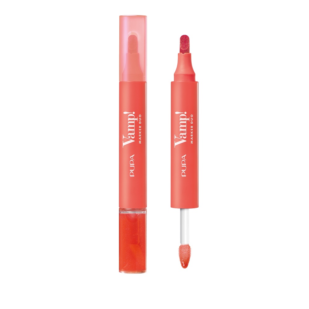 Vamp! Marker Duo Marker do Ust i Olejkowy Błyszczyk 2w1 009 Jelly Coral