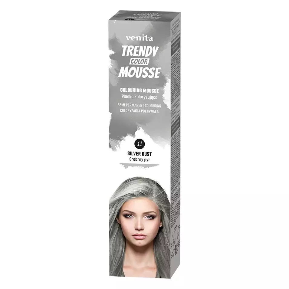 Trendy Color Pianka Koloryzująca do Włosów 11 Srebrny Pył