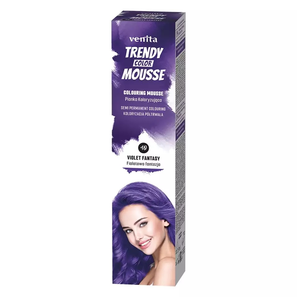 Trendy Color Pianka Koloryzująca do Włosów 40 Fioletowa Fantazja