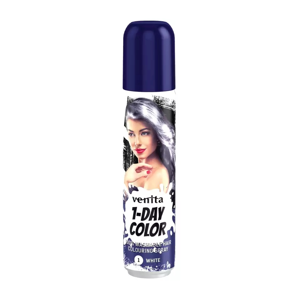 1-Day Color Spray Koloryzujący do Włosów 1 White