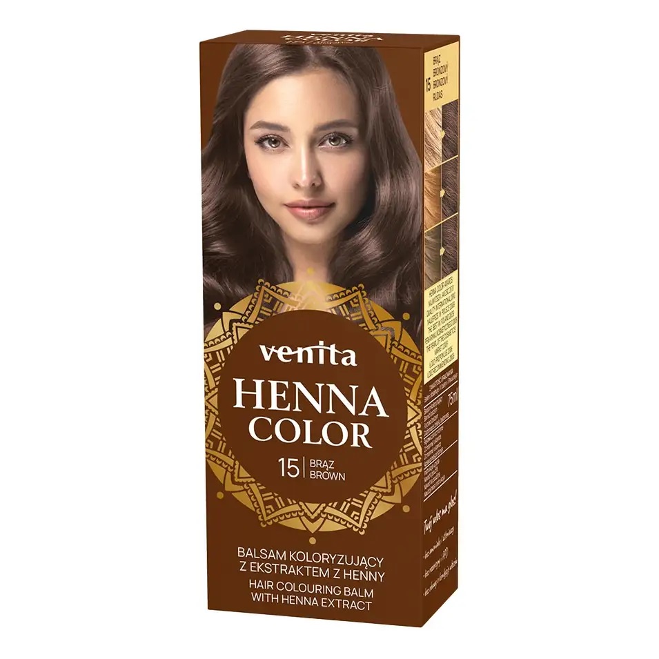Henna Color Balsam Koloryzujący do Włosów z Ekstraktem z Henny 15 Brąz