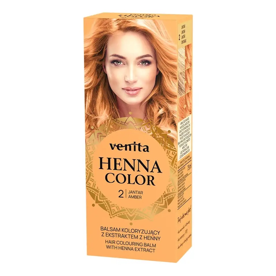 Henna Color Balsam Koloryzujący do Włosów z Ekstraktem z Henny 2 Jantar