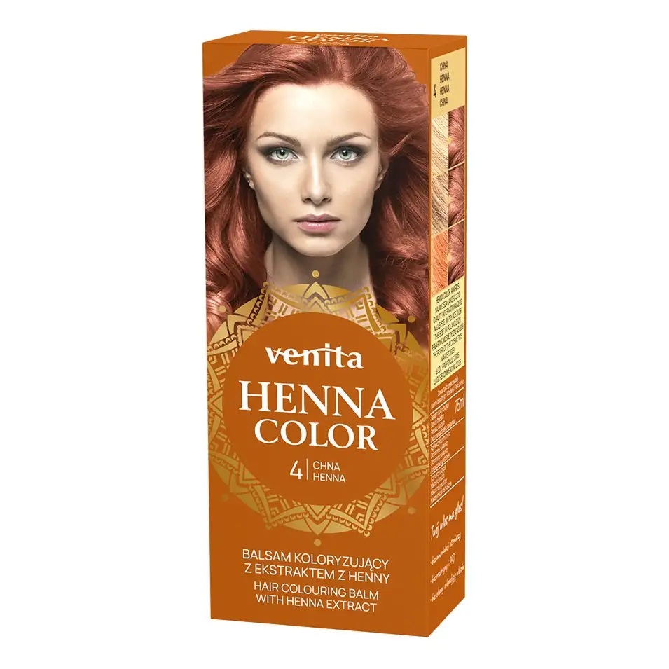 Henna Color Balsam Koloryzujący do Włosów z Ekstraktem z Henny 4 Chna