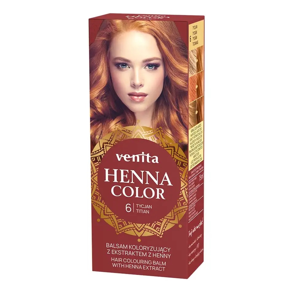 Henna Color Balsam Koloryzujący do Włosów z Ekstraktem z Henny 6 Tycjan