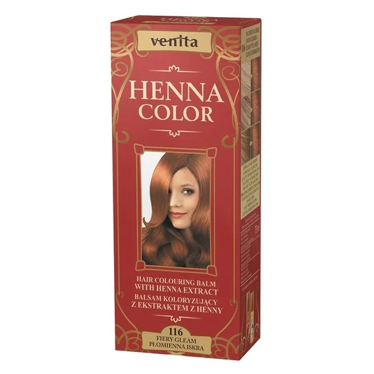 Henna Color Balsam Koloryzujący do Włosów z Ekstraktem z Henny 116 Płomienna Iskra