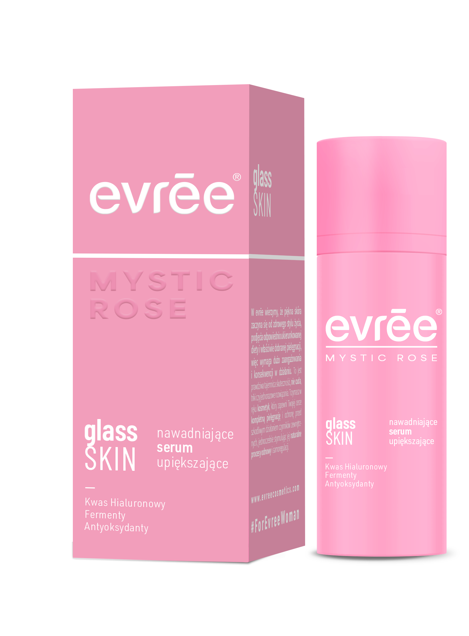Mystic Rose Glass Skin Nawadniające Serum Upiększające do Twarzy